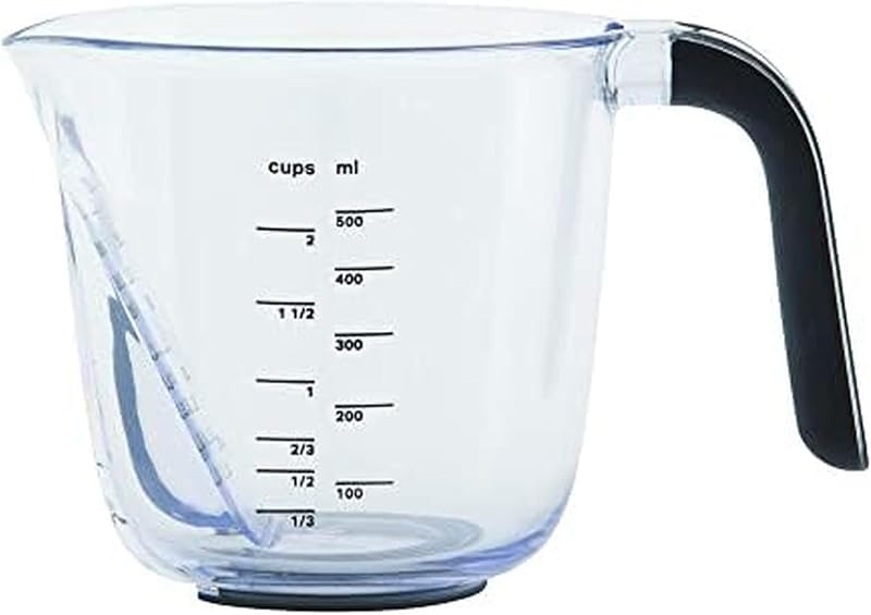 Taza medidora KitchenAid transparente mango negro