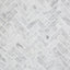Azulejo mosaico Carrara blanco 1x3" piso cocina baño 5 Pzas
