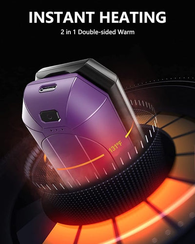 Calentador portátil recargable 4000mah 2 pzas para exteriores