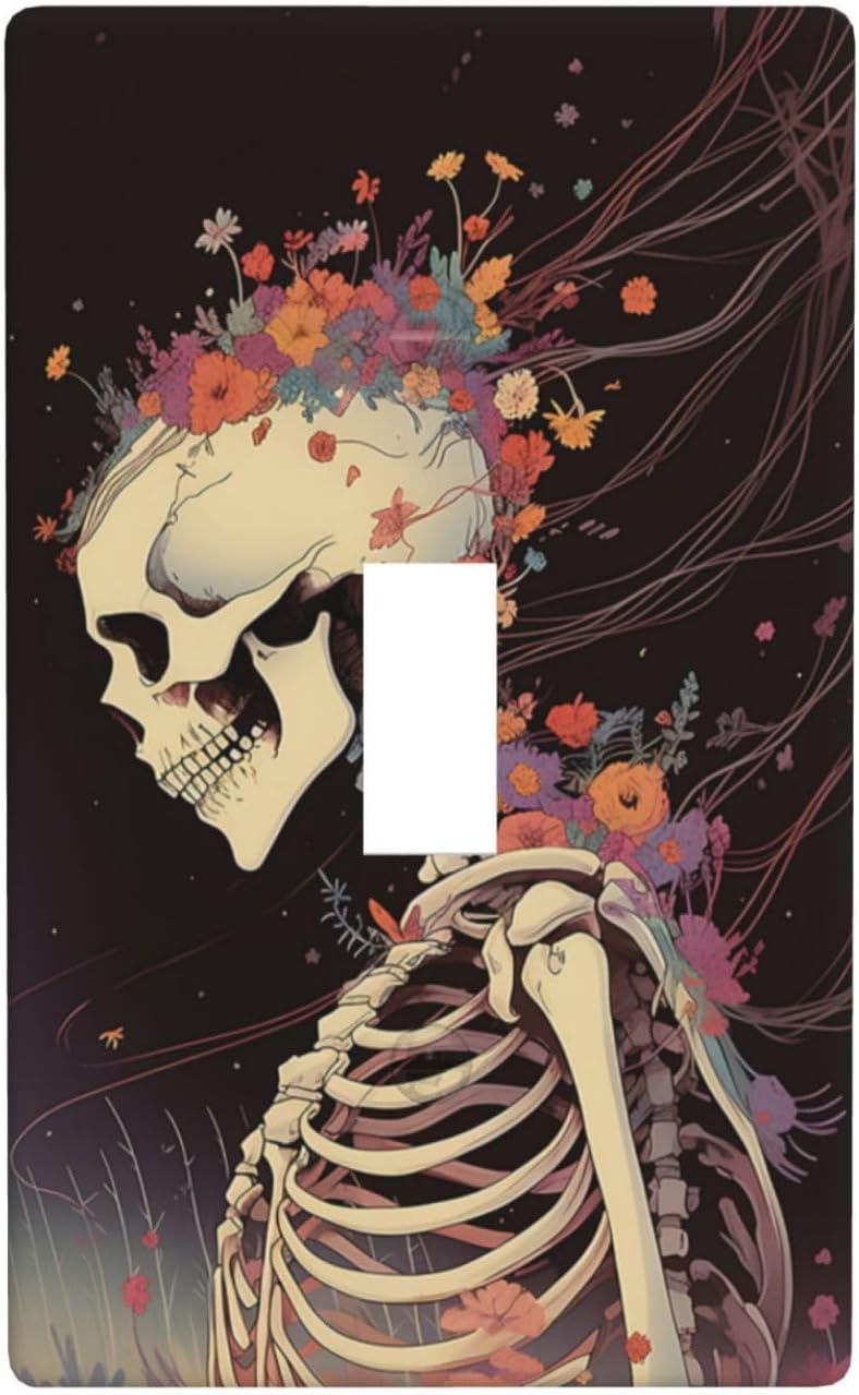 Placa interruptor calavera 2.75x4.5pulg cocina