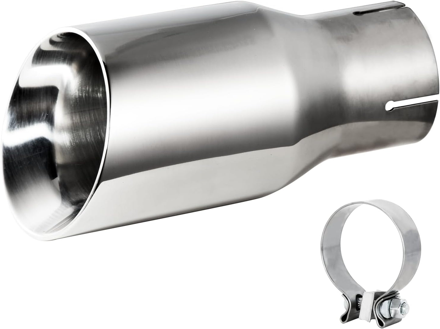 Punta escape acero inox doble pared 2.5x3.5"