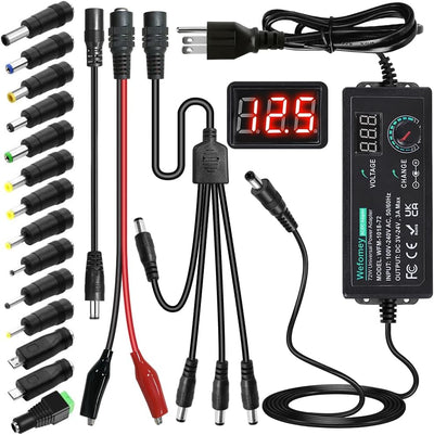 Fuente alimentación universal 3V-24V 3A 72W 14 puntas
