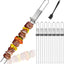 Brochetas Kabob Acero Inox Doble Tenedor 8 Pzas 13pulg