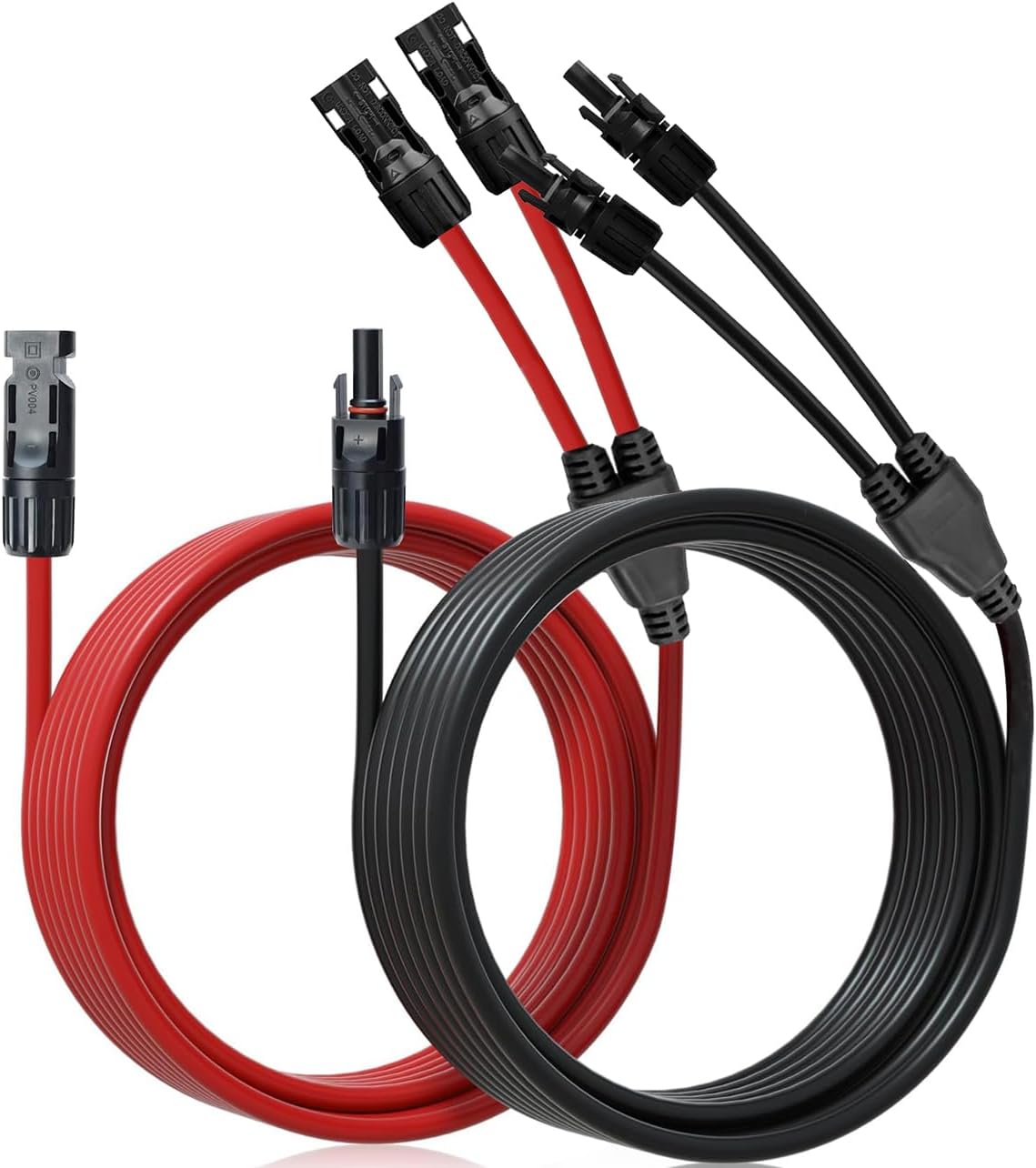 Cable extensión solar 20pies 10AWG 6mm² para 2 paneles