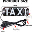 Luz taxi señal LED doble color con USB rojo y verde