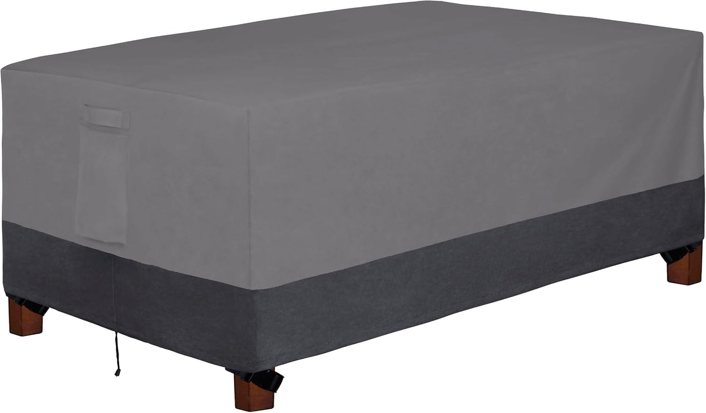 Cubierta mesa rectangular 84x44pulg impermeable gris