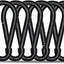 10 Clips Mosquetón Negro 1.57pulg Resistentes Campamento