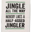 Toalla cocina navideña 18x26pulg jingle all the way