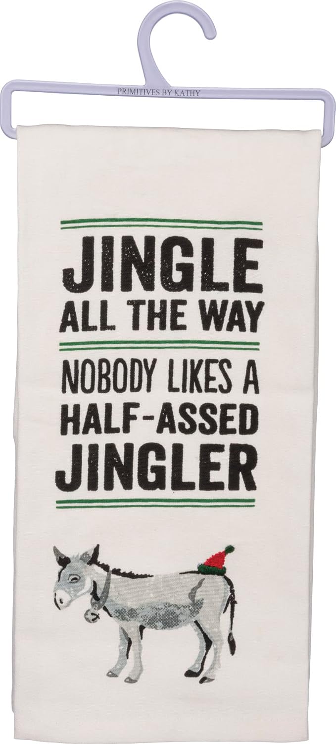 Toalla cocina navideña 18x26pulg jingle all the way