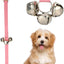 Timbre puerta perro entrenamiento orinal ajustable rosa
