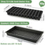 Kit 10 bandejas plástico reutilizable 20x10pulg