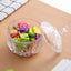 Tarro cristal relieve lujo para galletas con tapa