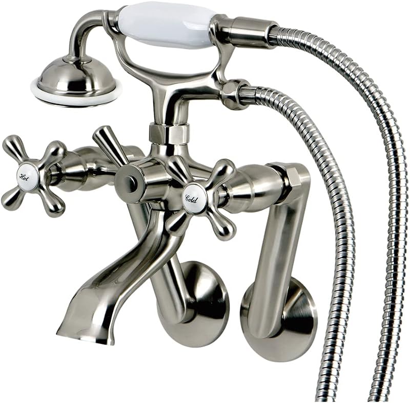 Grifo bañera níquel cepillado 9.13x7.5x6pulg