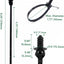 Bridas cables 8.3pulg automotrices con pasador 100 pzas