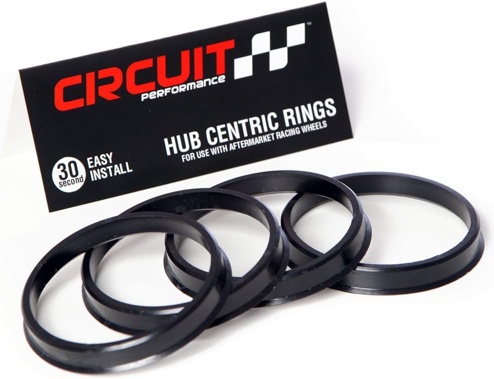 Anillos hub centric negro plástico policarbonato 2.878pulg