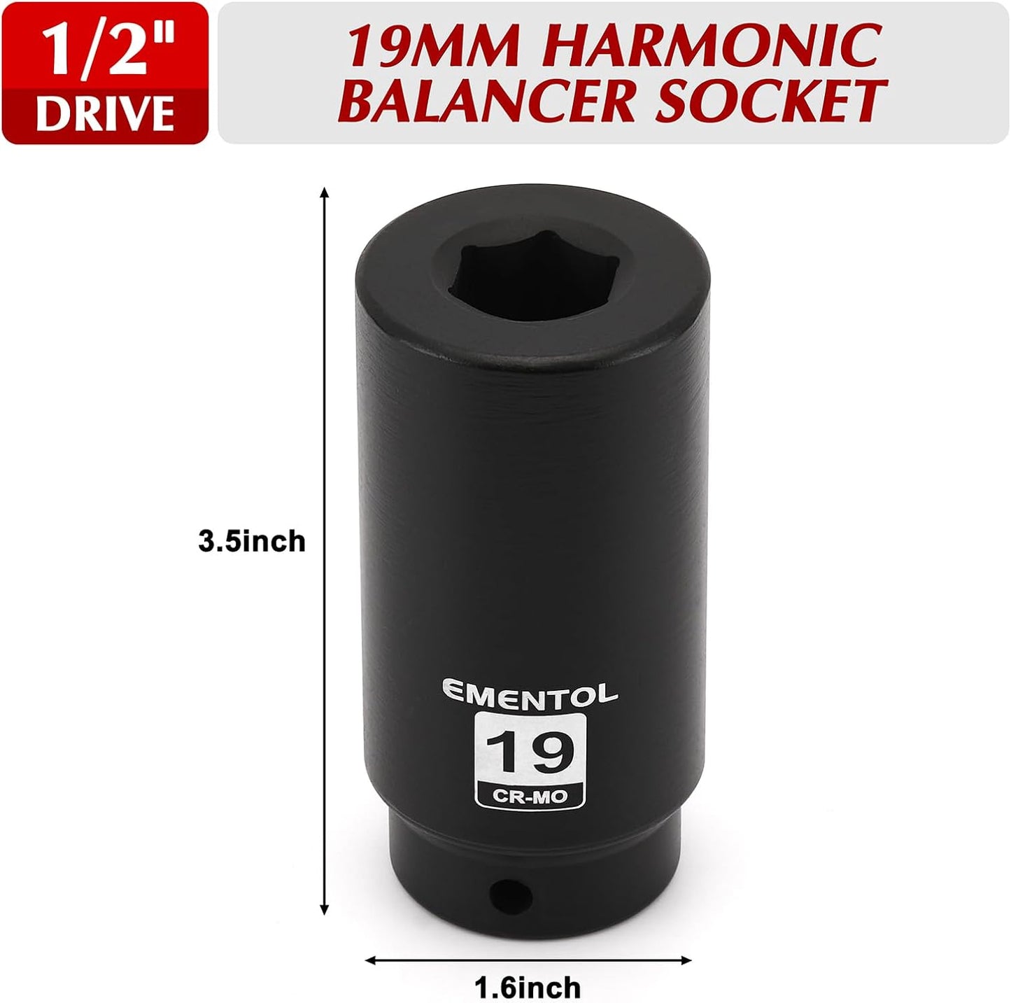 Set llaves 1/2 impulso 19mm para equilibrador CR-MO