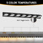 Lámpara LED baño 7 luces 5CCT negro mate giratorios