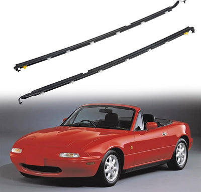 2 Pzas Cinta Sellado Puerta Coche Mazda Miata 90-05 Negro