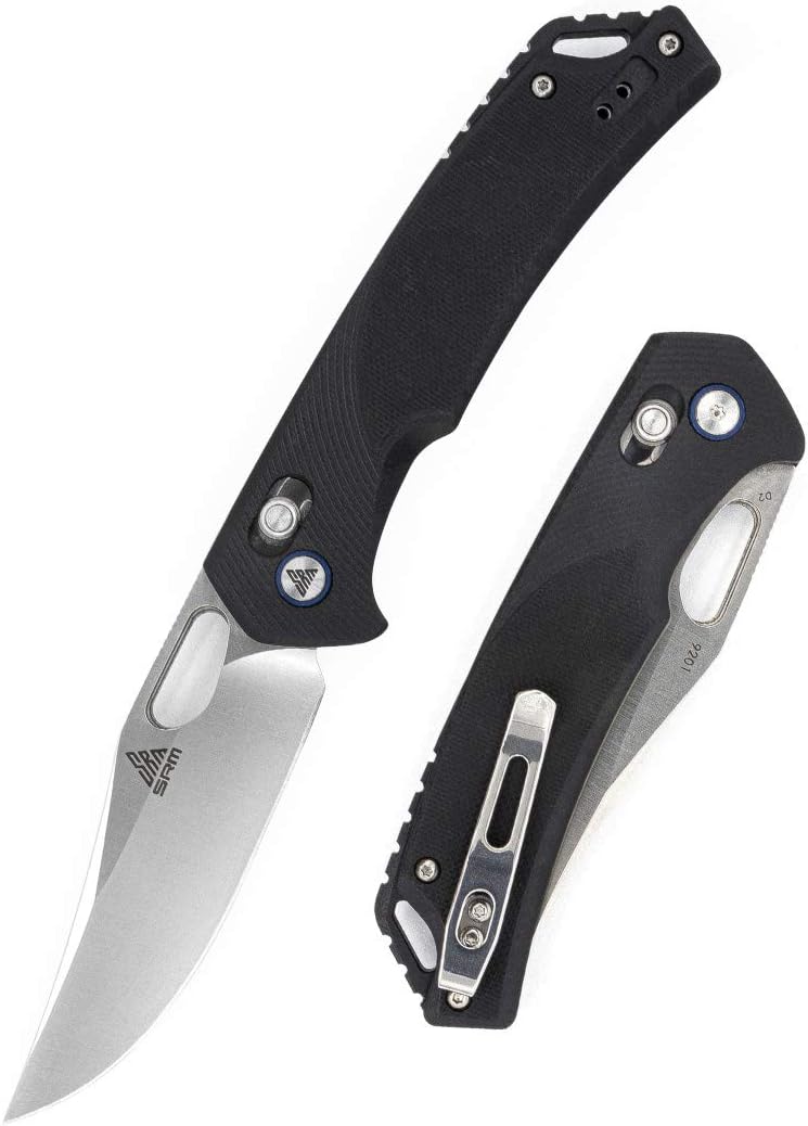Cuchillo bolsillo plegable D2 acero mango G10 ambidiestro