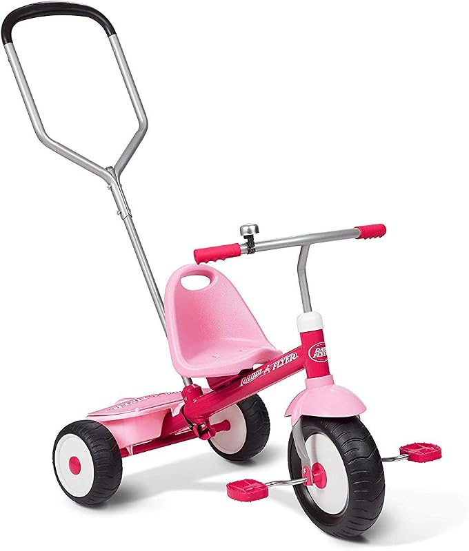 Triciclo Steer & Stroll Sencillo Rosado