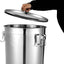 Recipiente acero inox 304 33L para granos y aceite cocina
