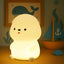 Luz nocturna de nutria silicona 7 colores regulable para niños