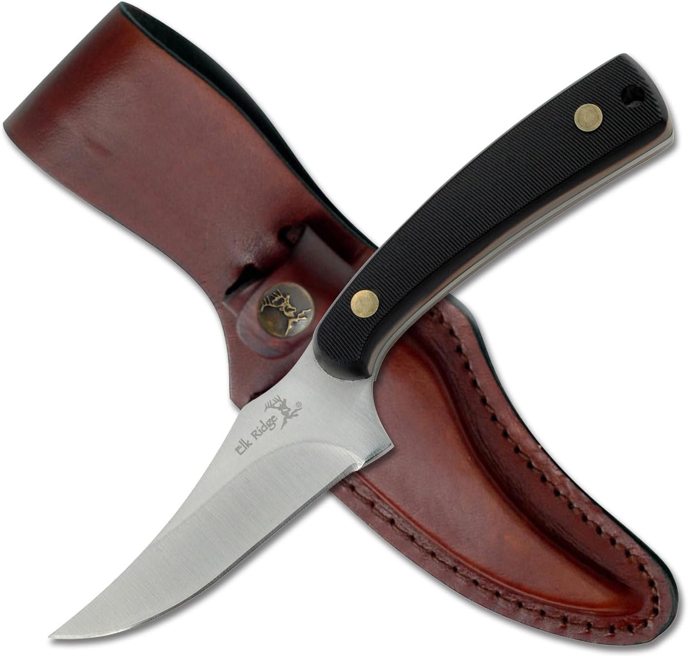 Cuchillo hoja fija 3.25" mango hueso simulado