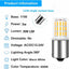 Bombilla LED Ba15sV 24V 3W luz blanca cálida 3000K