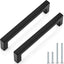 25 Tiradores Cajones Negro Mate 5" Acero Inox