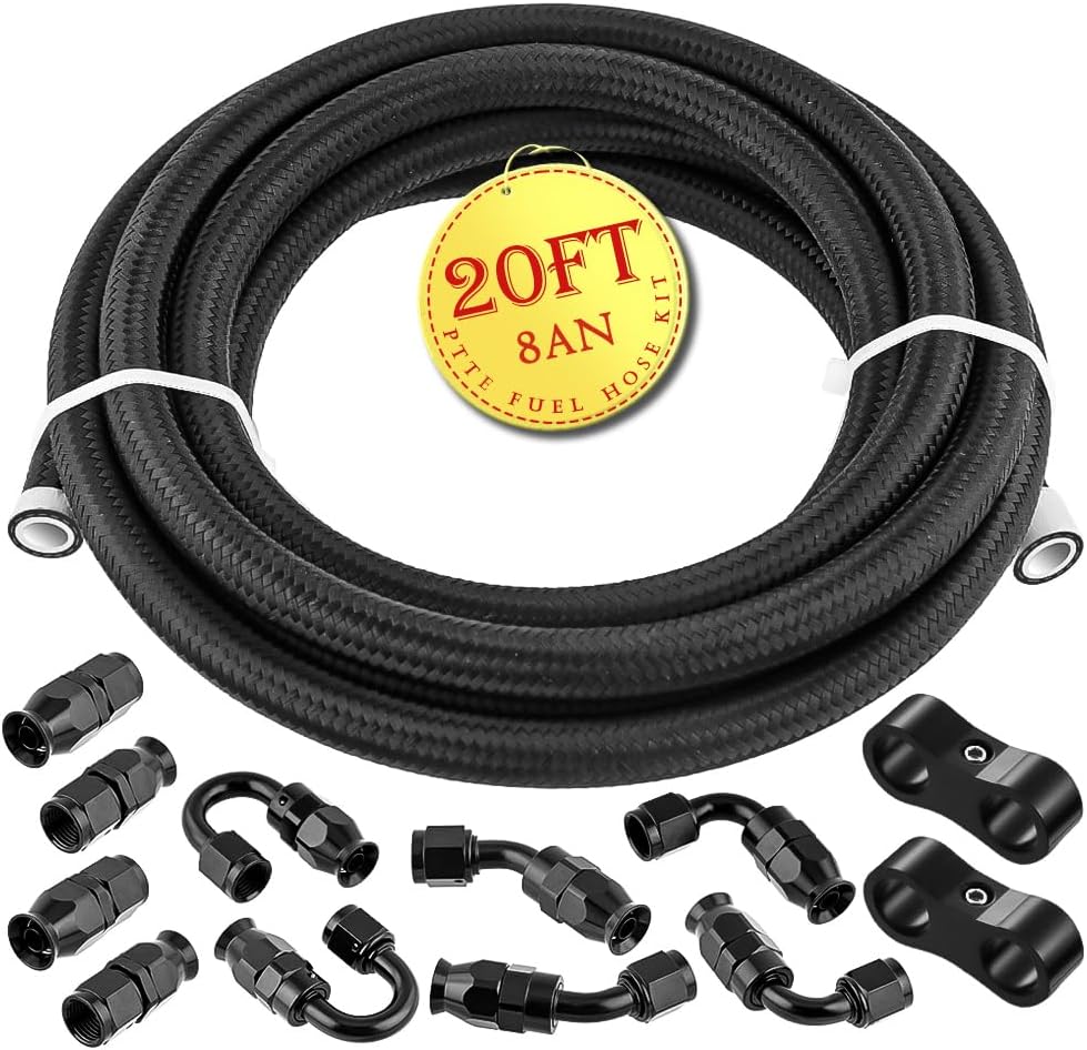 Kit manguera combustible PTFE 5/16" 20pies E85