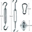 Kit accesorios vela toldo triangular 5" acero inox 30 pzas