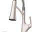 Grifo cocina acero inox con rociador y dispensador jabón NSF