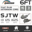 Cable extensión interior 16/3 SJTW 13A 6ft 3 clavijas uso pesado