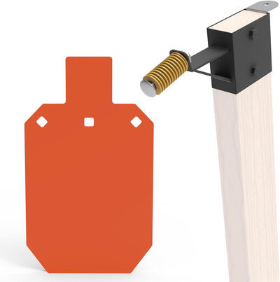 Objetivo Gong Acero AR500 1/2pulg Color Naranja Neón