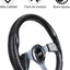 Volante carrito golf comp EZGO Club Car Yamaha estilo1 gris