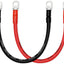 Cable batería 8 AWG con terminales 2 Pzas
