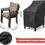 Funda impermeable silla exterior tela oxford con cordón negro
