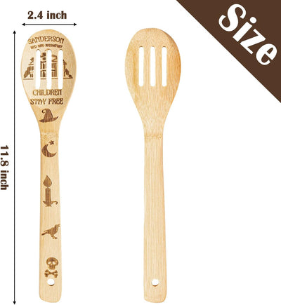 Set 7 Pzas Utensilios Cocina Madera Bambú Antiadherente