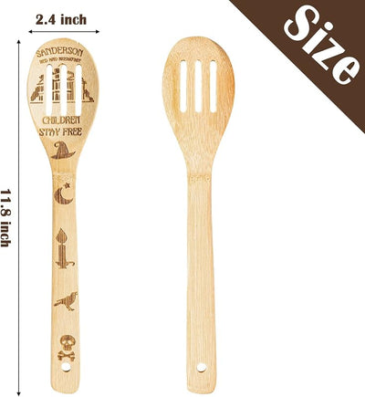 Set 7 Pzas Utensilios Cocina Madera Bambú Antiadherente