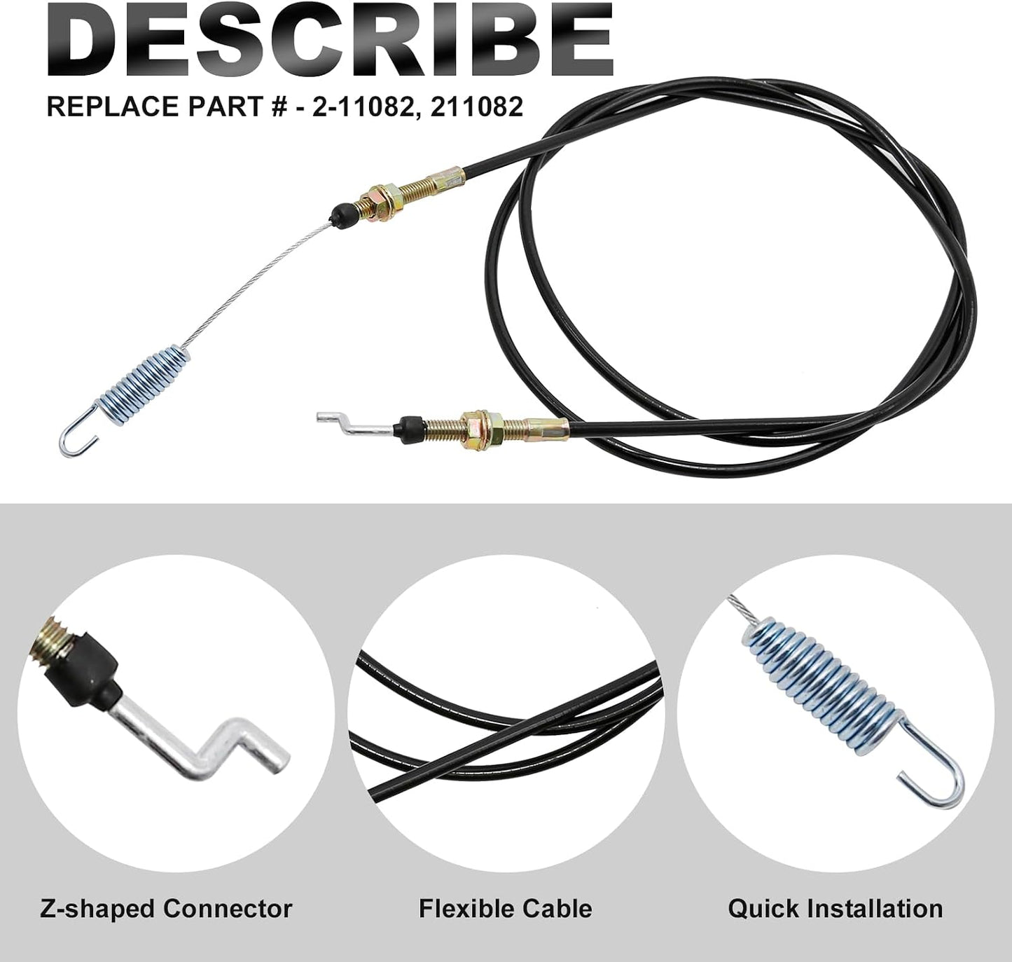 Cable cambio repuesto Trailmaster TW400 TW11 TW413