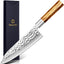 Cuchillo Chef Acero Alto Carbono Mango Madera Forjado a Mano