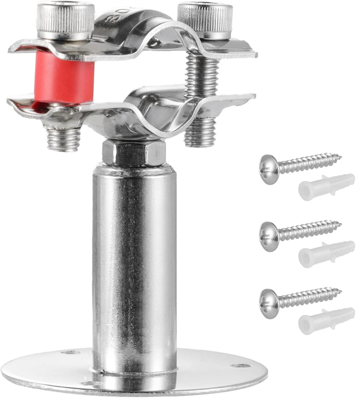 Abrazadera soporte tubo acero inox 1/2pulg ajustable