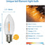 25 Pzas Bombillas LED C9 E17 2200K Blanco Cálido Plástico