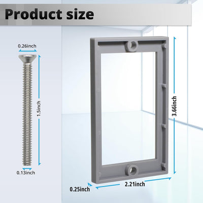 Extensor caja eléctrica gris 5 pzas 0.25pulg resistente