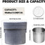 Contenedor sopa aislado EPP con cubo acero inox apilable