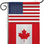 Bandera jardín Canadá EE.UU. decoración patio