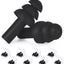 24 Pzas Tapones NRR 29dB Silicona con Fundas Plástico