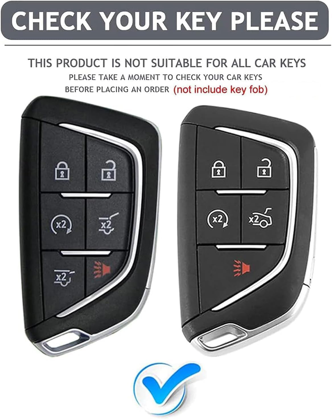 Funda llave cuero para Cadillac CT5 CT6 XT5 20-25