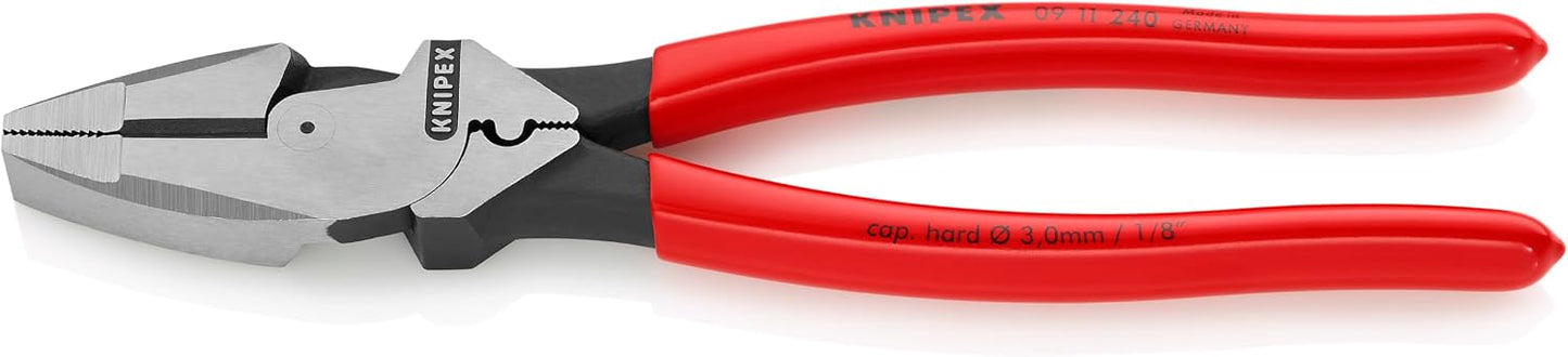 Alicates lineman 9.5pulg con extractor cinta pescado