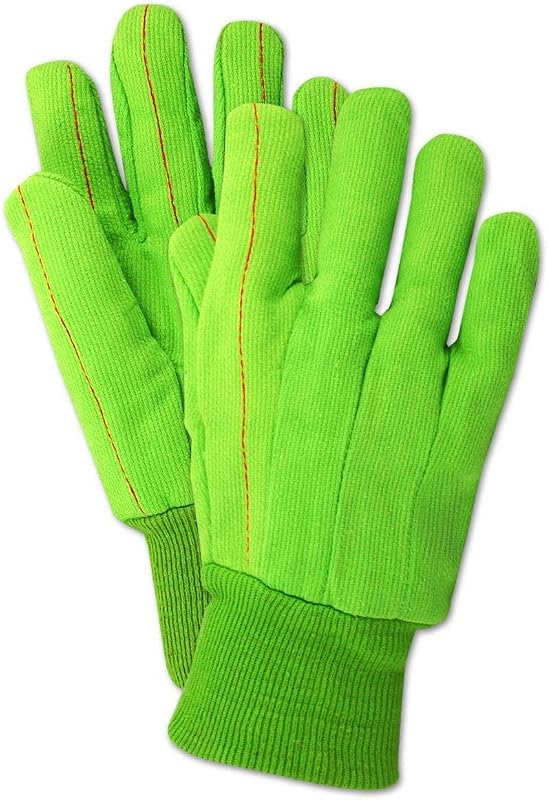 Guantes lona doble palma muñeca punto 72 pares Jumbo hombre